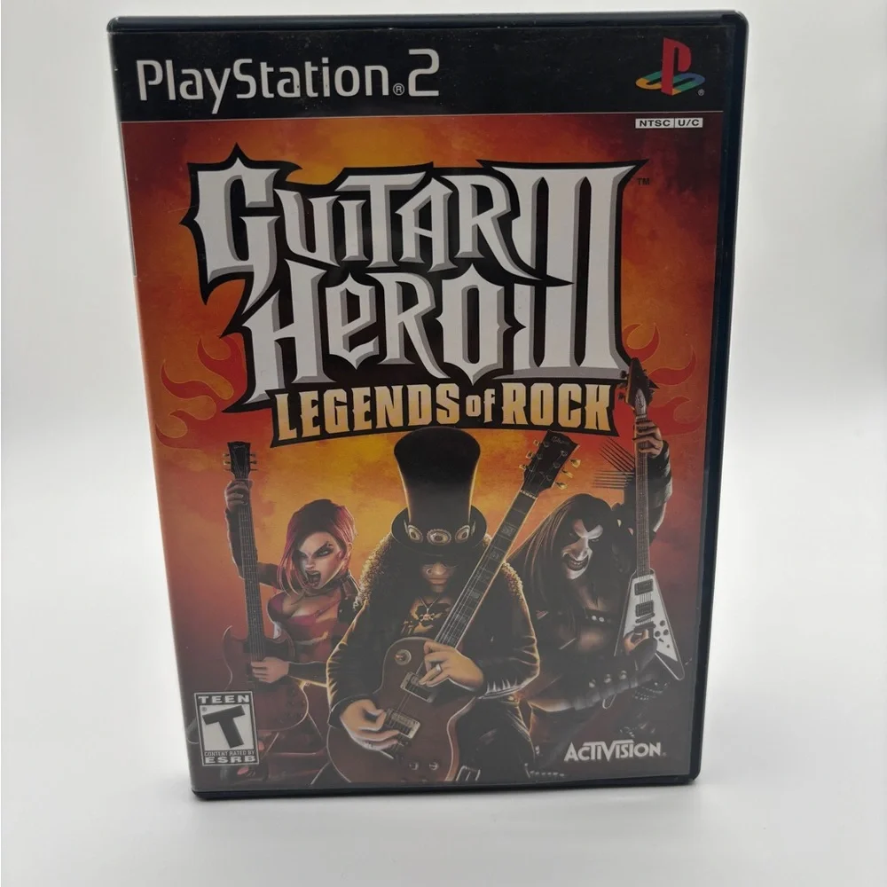 Sony PlayStation 2 Guitar Hero III: Legends of Rock - Black and Orange
