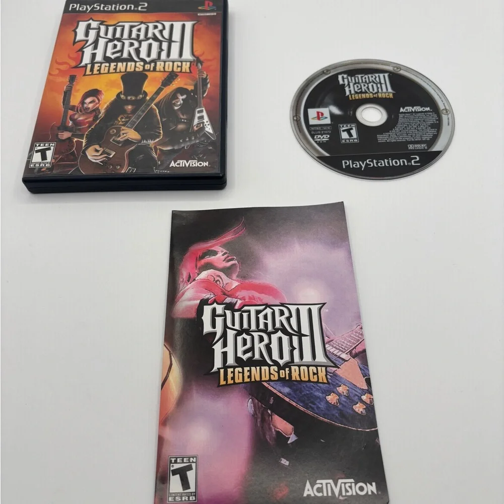 Sony PlayStation 2 Guitar Hero III: Legends of Rock - Black and Orange