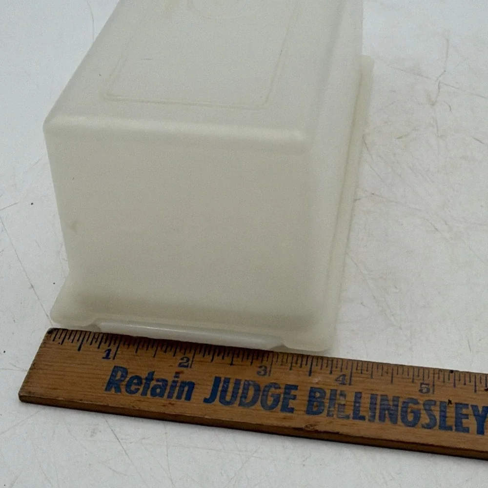 Vintage Tupperware Butter or Cheese  Keeper 638-3  1 Pound 4 Sticks Sheer White