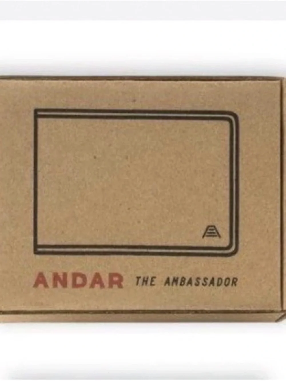 ANDAR Ambassador Men’s Leather Card Wallet in Dark Brown NWOT