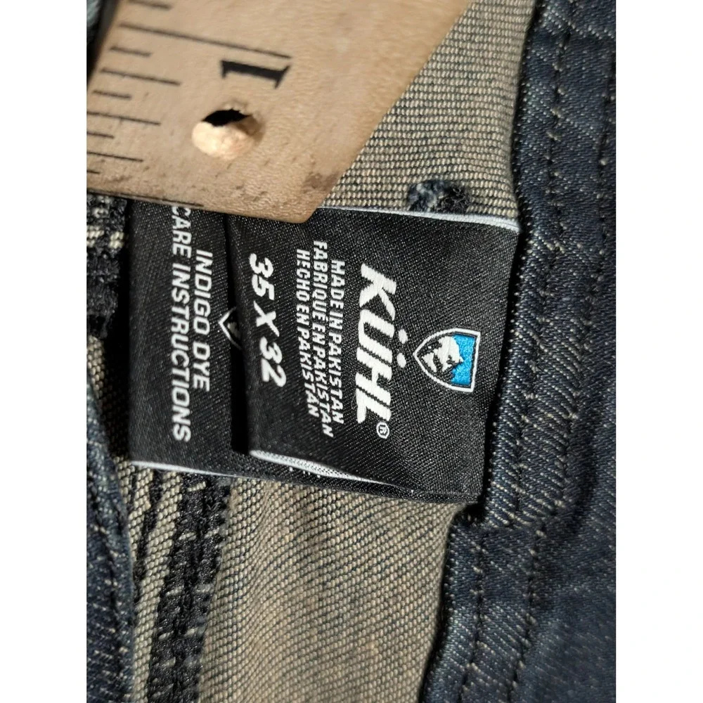 KUHL Jeans Mens 35x32 Blue Mid Night Denim Klassik Fit Articulated Stretch New