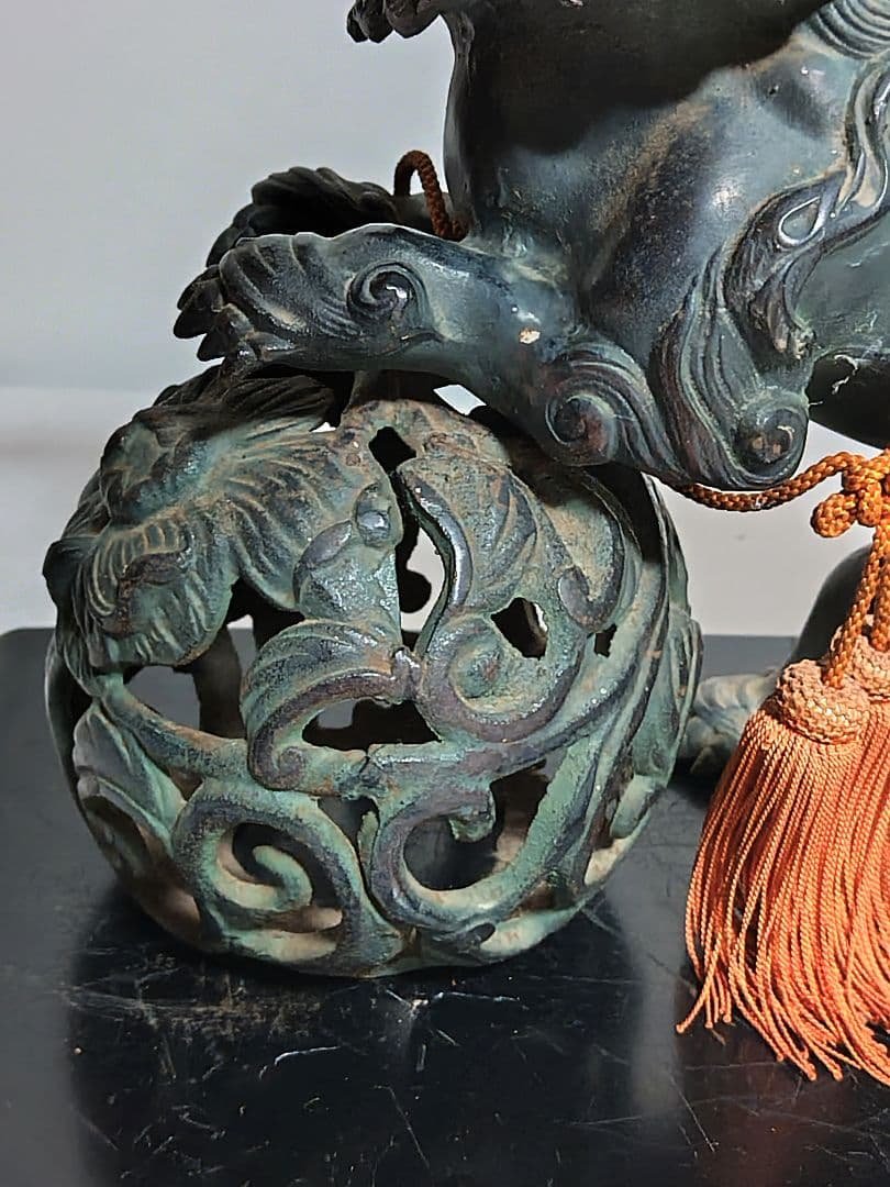 bronze lion