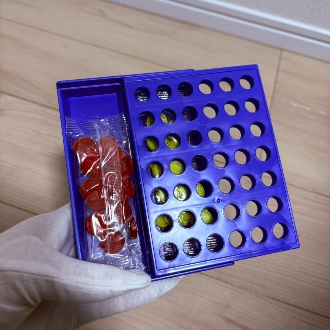 Connect 4 Board Game, Four in a Row, Portable, Compact, Kids, Travel, Mini, Puzzle