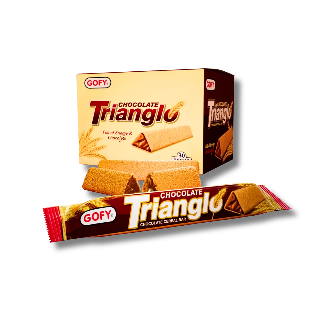Trianglo Center Filled Chocolate Cereal Bar